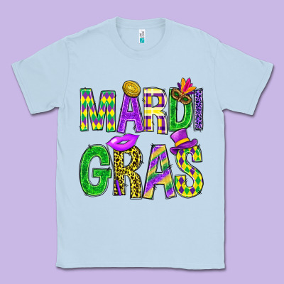 Mardi Gras Carnaval Mask With Fleur De Lis Classic Tee Designed By Bundleandbundleshop