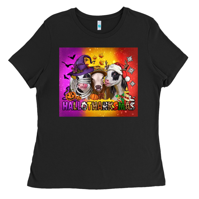 Hallothanksmas Heifers Ladies Tee by Jasminsmagicworld | Teevron