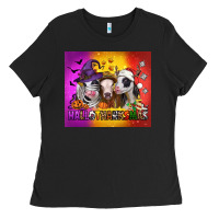 Black hallothanksmas heifers Ladies Tee - Jasminsmagicworld