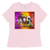 Bubblegum Pink hallothanksmas heifers Ladies Tee - Jasminsmagicworld