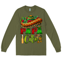 Army Green papa cito sombrero Long Sleeve Tee - BarkalooDesign