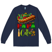 Navy papa cito sombrero Long Sleeve Tee - BarkalooDesign