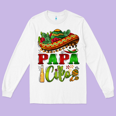 Papa Cito Sombrero Long Sleeve Tee Designed By Barkaloodesign