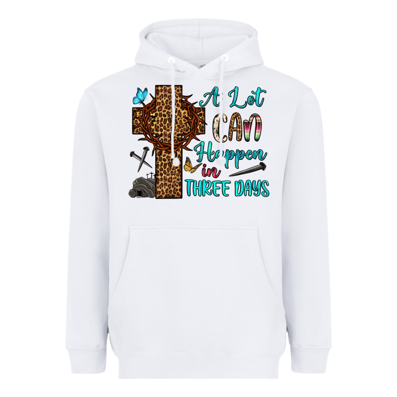 Easter Day A Lot Can Happen In Three Days Heavyweight Hoodie by OliviaCreatesArt | Teevron