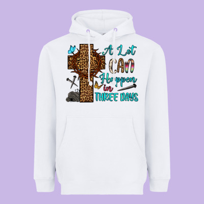 Easter Day A Lot Can Happen In Three Days Heavyweight Hoodie Designed By Oliviacreatesart