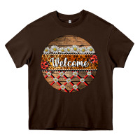 Chocolate Brown ladybug welcome ornament Heavy Core Tee - BarkalooDesign