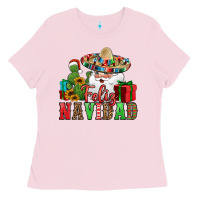 Feliz Navidad Spanish Christmas Ladies Tee | Teevron