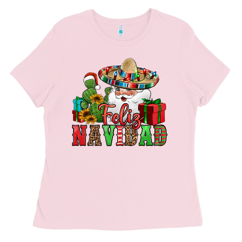 Feliz Navidad Spanish Christmas Ladies Tee by Jasminsmagicworld | Teevron