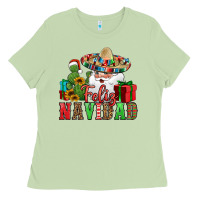 Matcha feliz navidad Spanish Christmas Ladies Tee - Jasminsmagicworld