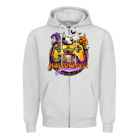 Dove Grey halloween gamer Zipper Hoodie - CowGirlArtShop