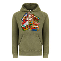 Vintage Olive christmas cassette tapes Vintage Hoodie - MaliasSmallBusiness