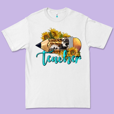 Western Teacher Pencil Premium Tee Designed By Lillyallendesigns
