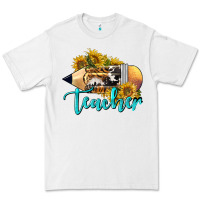 White Western Teacher Pencil Premium Tee - LillyAllenDesigns