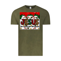 Vintage Olive jesus the reason for the season Vintage Tee - MaliasSmallBusiness