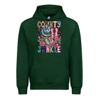 Forest Green country music junkie Urban Hoodie - CowhideDigitalArt