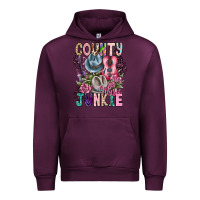 Mauve Wine country music junkie Urban Hoodie - CowhideDigitalArt