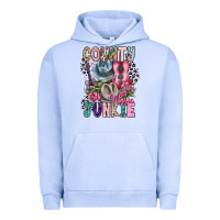 Pigment Grape Ice country music junkie Urban Hoodie - CowhideDigitalArt