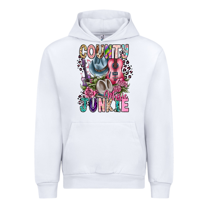Country Music Junkie Urban Hoodie by CowhideDigitalArt | Teevron