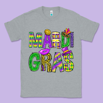 Mardi Gras Carnaval Mask Digital Paper, Classic Tee Designed By Bundleandbundleshop