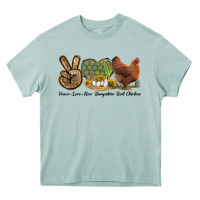 Arona Peace Love New Hampshire Red Chicken Heavy Core Tee - LillyAllenDesigns