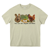 Mossy Peace Love New Hampshire Red Chicken Heavy Core Tee - LillyAllenDesigns