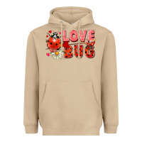 Mushroom Love Bug Heavyweight Hoodie - FaDigitalArtStudio