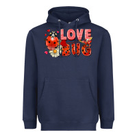 Navy Love Bug Heavyweight Hoodie - FaDigitalArtStudio