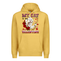 Antique Gold my cat is my valentine Premium Hoodie - OliviaCreatesArt