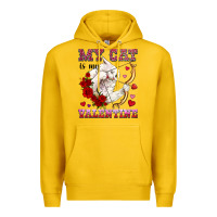 Lemon my cat is my valentine Premium Hoodie - OliviaCreatesArt