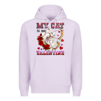 Lilac my cat is my valentine Premium Hoodie - OliviaCreatesArt
