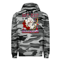 Slate Camo my cat is my valentine Premium Hoodie - OliviaCreatesArt
