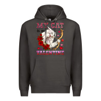 Smoke my cat is my valentine Premium Hoodie - OliviaCreatesArt