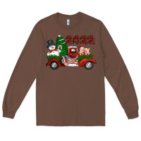 Chestnut happy new year 2022 christmas truck with american flag Long Sleeve Tee - Jasminsmagicworld