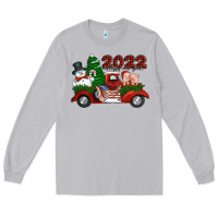 Moon Dust happy new year 2022 christmas truck with american flag Long Sleeve Tee - Jasminsmagicworld