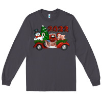 Smoke happy new year 2022 christmas truck with american flag Long Sleeve Tee - Jasminsmagicworld