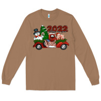 Toasted Coconut happy new year 2022 christmas truck with american flag Long Sleeve Tee - Jasminsmagicworld