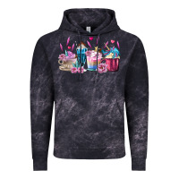 Cloud Black Unicorn Coffee Cups Vintage Hoodie - MaliasSmallBusiness