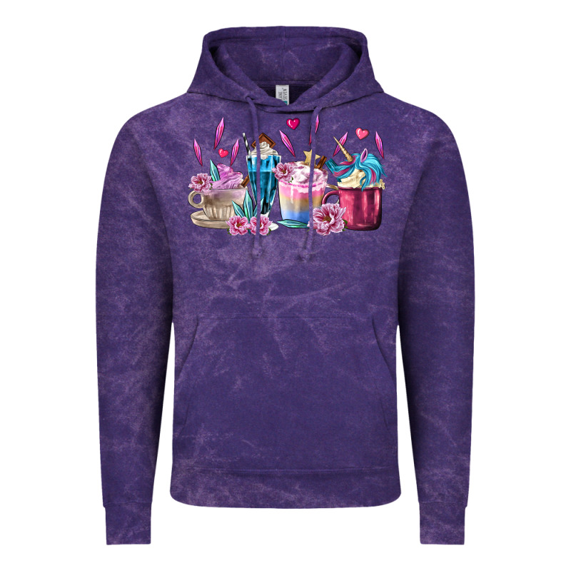 Unicorn Coffee Cups Vintage Hoodie by MaliasSmallBusiness | Teevron