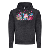 Vintage Black Unicorn Coffee Cups Vintage Hoodie - MaliasSmallBusiness