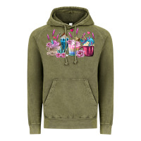 Vintage Olive Unicorn Coffee Cups Vintage Hoodie - MaliasSmallBusiness