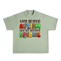 Oil Green look beyond autism and see someone special Urban Heavy Tee - JahusDesignShop