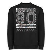Black Born in 1980 Womens Heavyweight Sweatshirt - Bettercallsaul