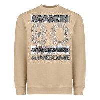 Born In 1980 Womens Heavyweight Sweatshirt | Teevron