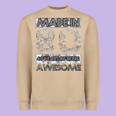 Born In 1980 Womens Heavyweight Sweatshirt Designed By Bettercallsaul