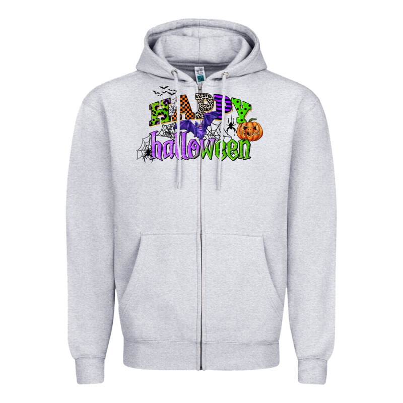 Happy Halloween Zipper Hoodie by CowGirlArtShop | Teevron