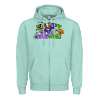 Seafoam happy halloween Zipper Hoodie - CowGirlArtShop