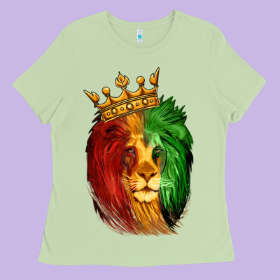 Juneteenth Lion King Ladies Tee Designed By Lillyallendesigns