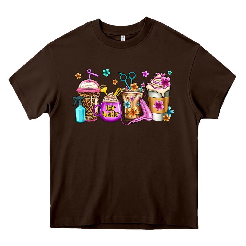 Hair Hustler Coffee Heavy Core Tee by Jasminsmagicworld | Teevron