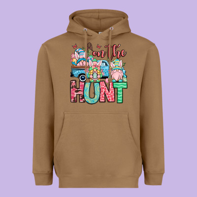 Easter Gnomes On The Hunt Heavyweight Hoodie Designed By Oliviacreatesart