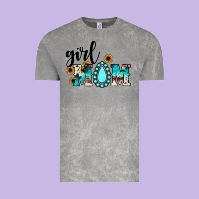 Girl Mom Vintage Tee Designed By Jahusdesignshop
